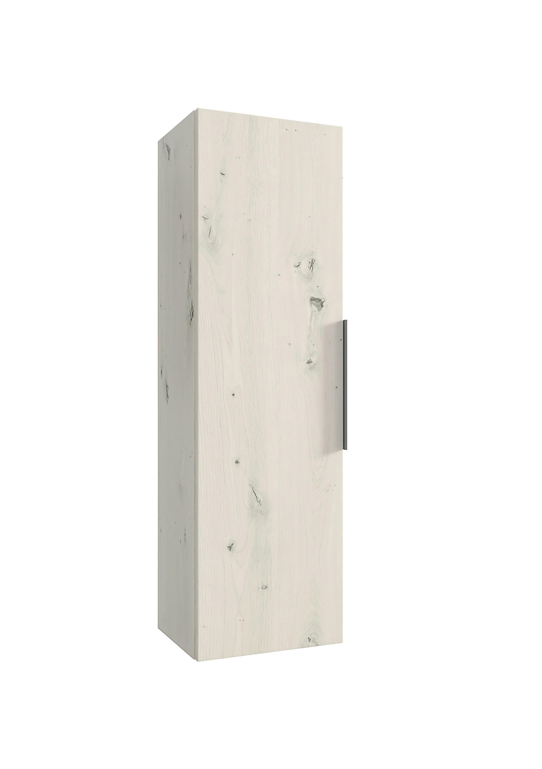 HÄNGEELEMENT Schwarz, Weiß, Eichefarben - Eichefarben/Schwarz, Basics, Holzwerkstoff/Metall (25,5/90/27,7cm)