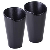 SERVIERSCHALENSET Streat Food  - Schwarz, Basics, Keramik (15/9,5cm) - Creatable