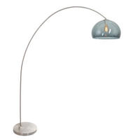 STEHLEUCHTE 40/185/172 cm  - Silberfarben/Grau, Trend, Glas/Metall (40/185/172cm)