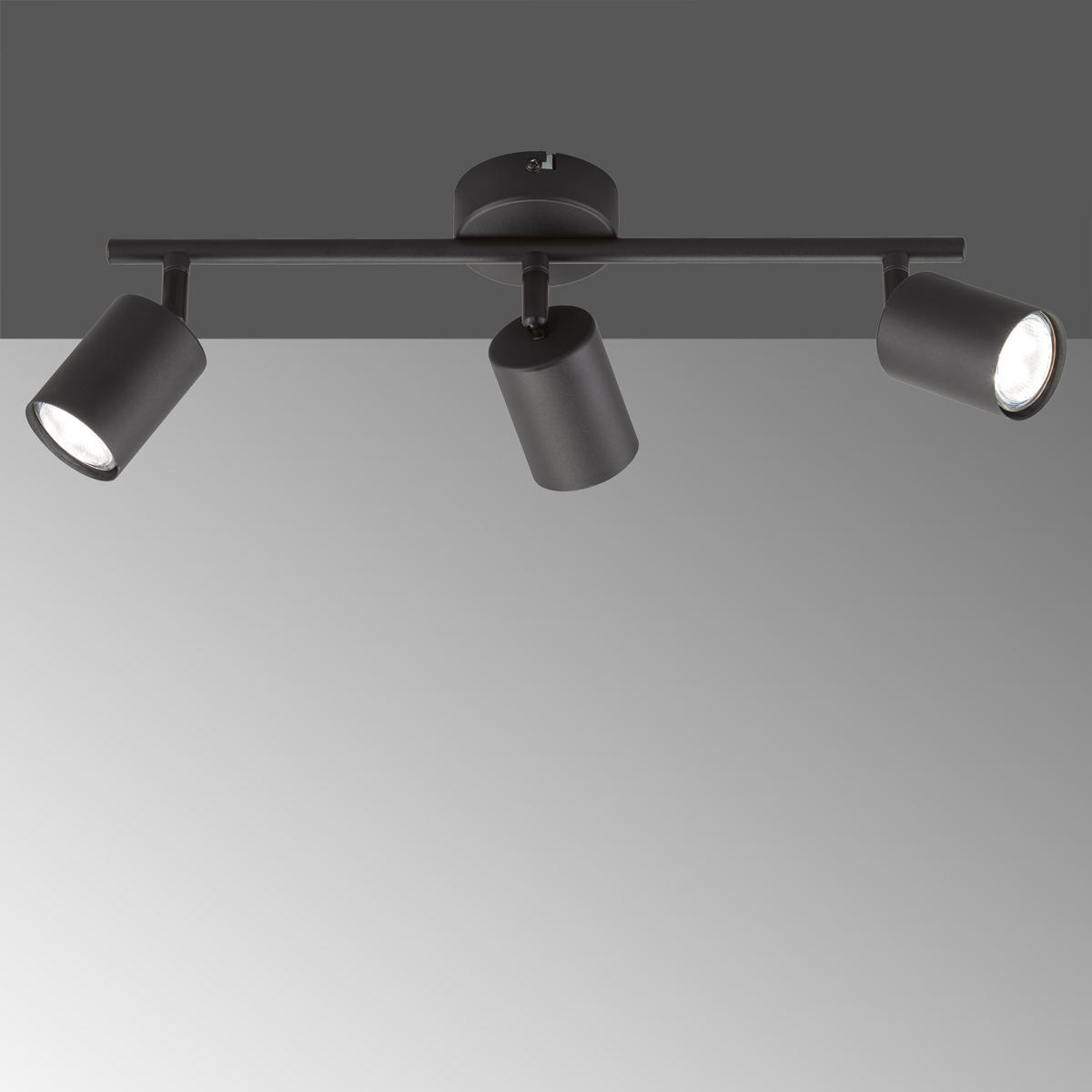 LED-TAKLAMPA Vano 4,0 W 42/8/12 cm  - svart, Basics, metall (42/8/12cm) - Fischer & Honsel