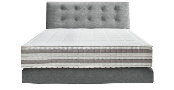 BOXSPRINGBETT 160/200 cm in Grau - Grau, KONVENTIONELL, Holz/Textil (160/200cm) - Dieter Knoll