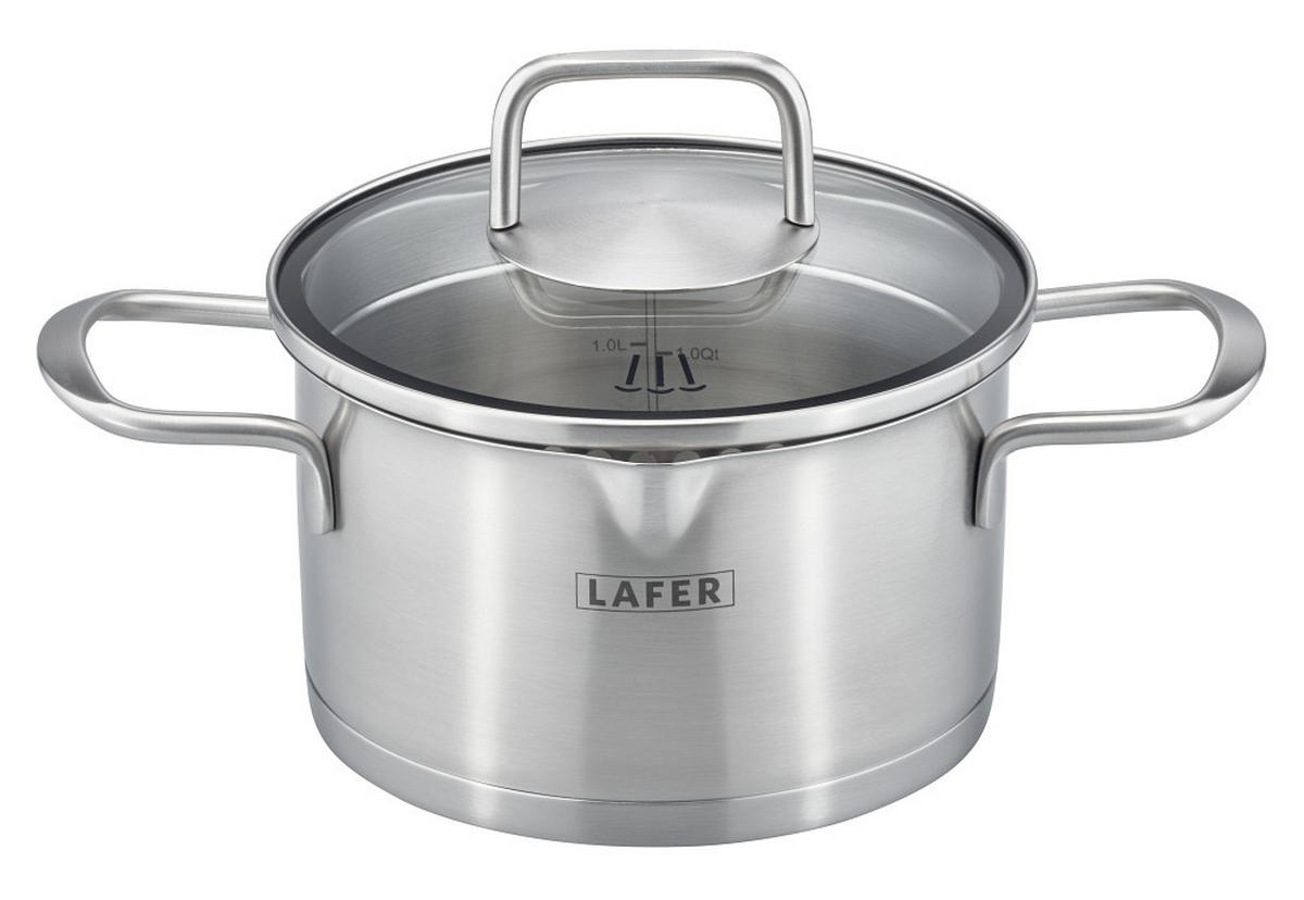 KOCHTOPFSET Lafer 5-teilig  - Basics, Metall - Johann Lafer