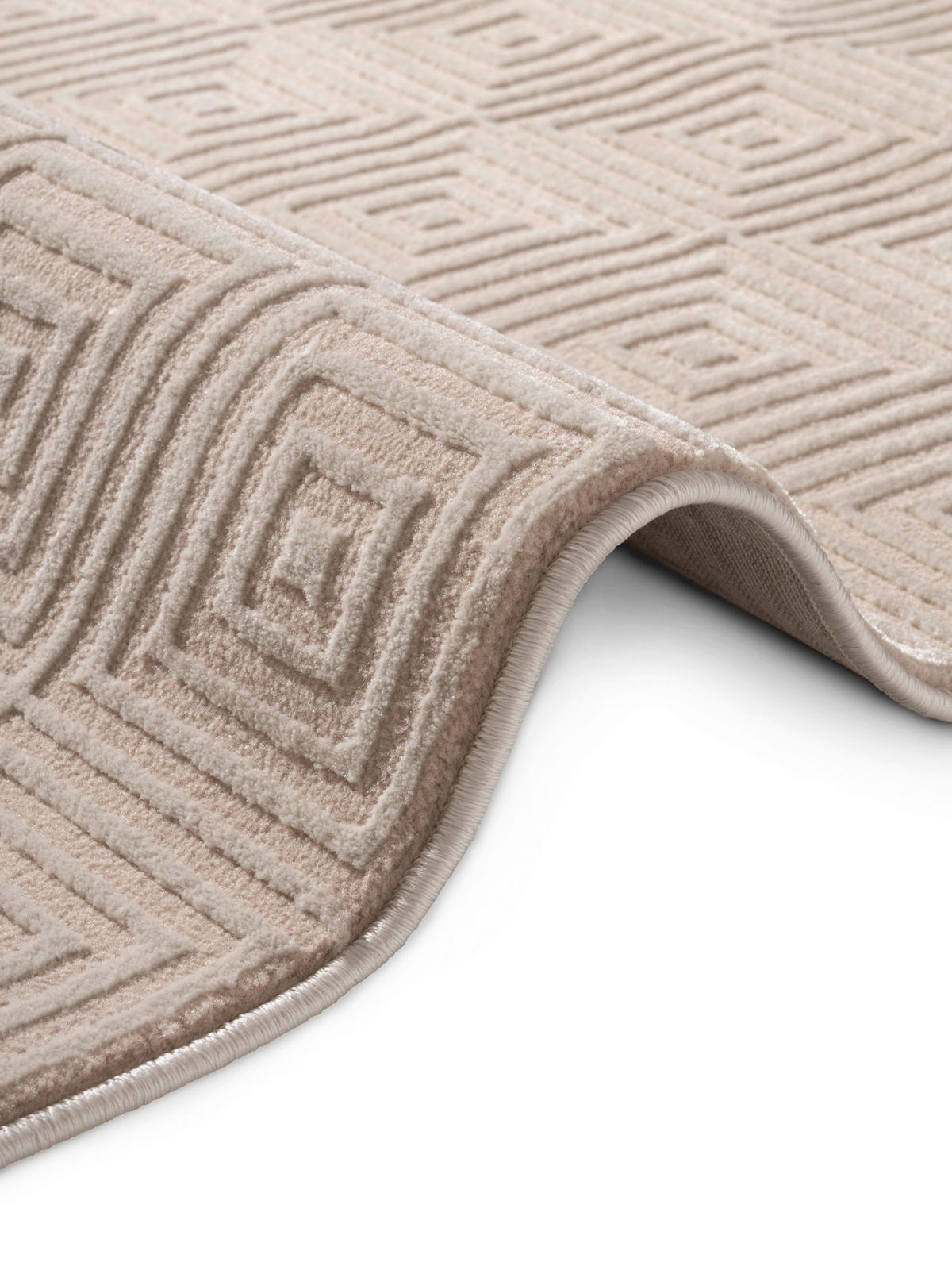 TEPPICH 160/235 cm Perles Creme, Beige  - Beige/Creme, Basics, Kunststoff (160/235cm) - Elle Decoration