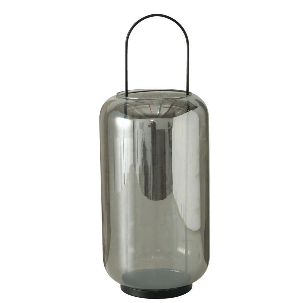 SVIETNIK  kov, sklo - čierna/sivá, Basics, kov/sklo (20/50cm)