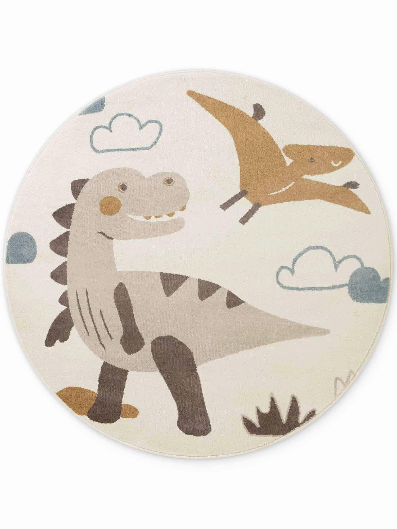 KINDERTEPPICH 160 cm Adventures Dinosaurier  - Multicolor/Creme, Design, Kunststoff/Textil (160cm) - Hanse Home
