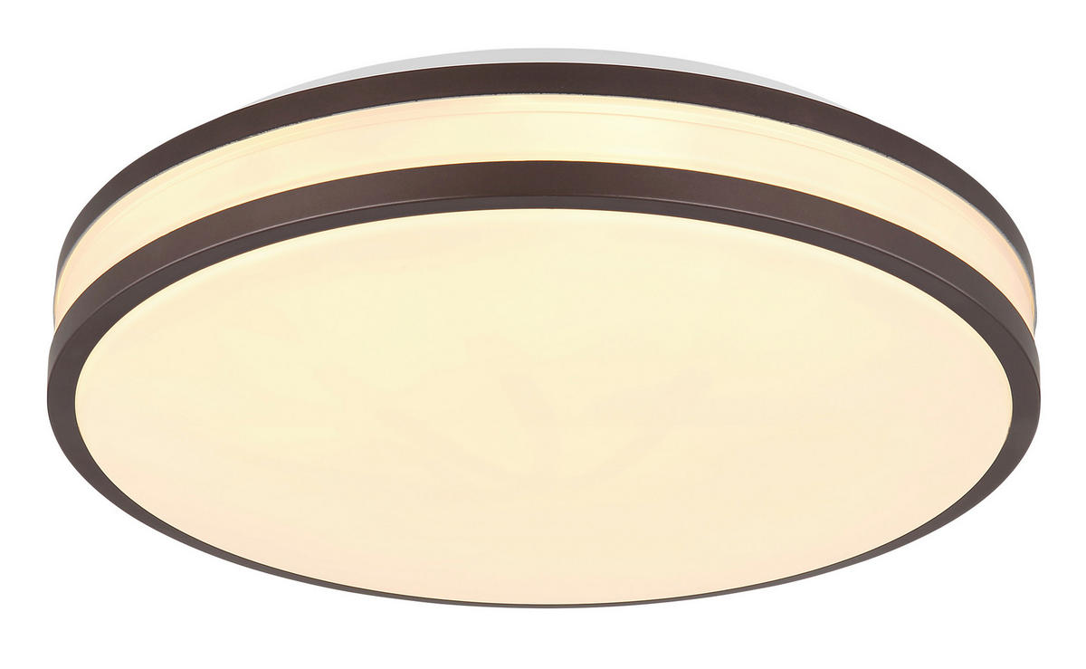 STROPNA LED-SVETILKA   //2700-6000 K/230 V/ - bela/barve kapučina, Konvencionalno, kovina/umetna masa (34/7cm) - Globo