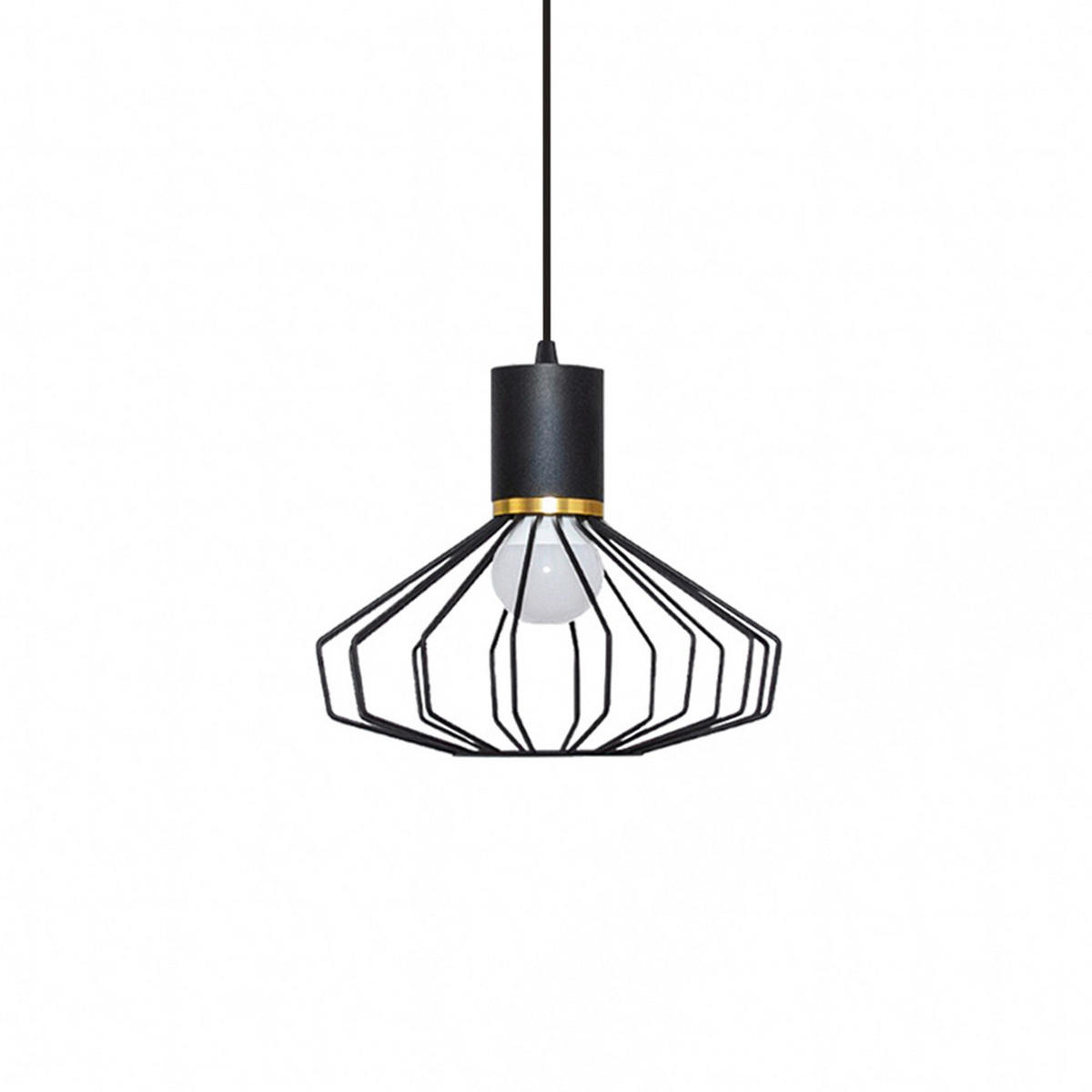 HÄNGELEUCHTE 24/24/100 cm   - Schwarz, KONVENTIONELL, Metall (24/24/100cm)