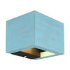 LED-WANDLEUCHTE - Blau/Schwarz, Design, Holzwerkstoff/Metall (13.2/11.3/9.8cm) - Globo