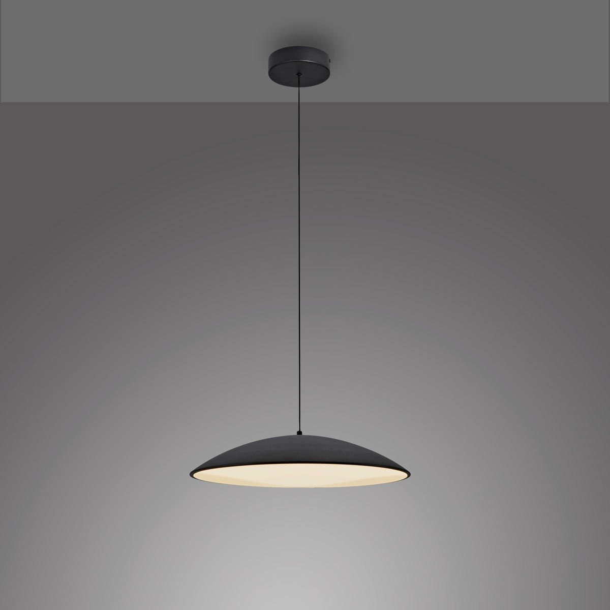 LED-PENDELLEUCHTE 50/50/180 cm  - Schwarz, KONVENTIONELL, Kunststoff/Metall (50/50/180cm) - Schöner Wohnen