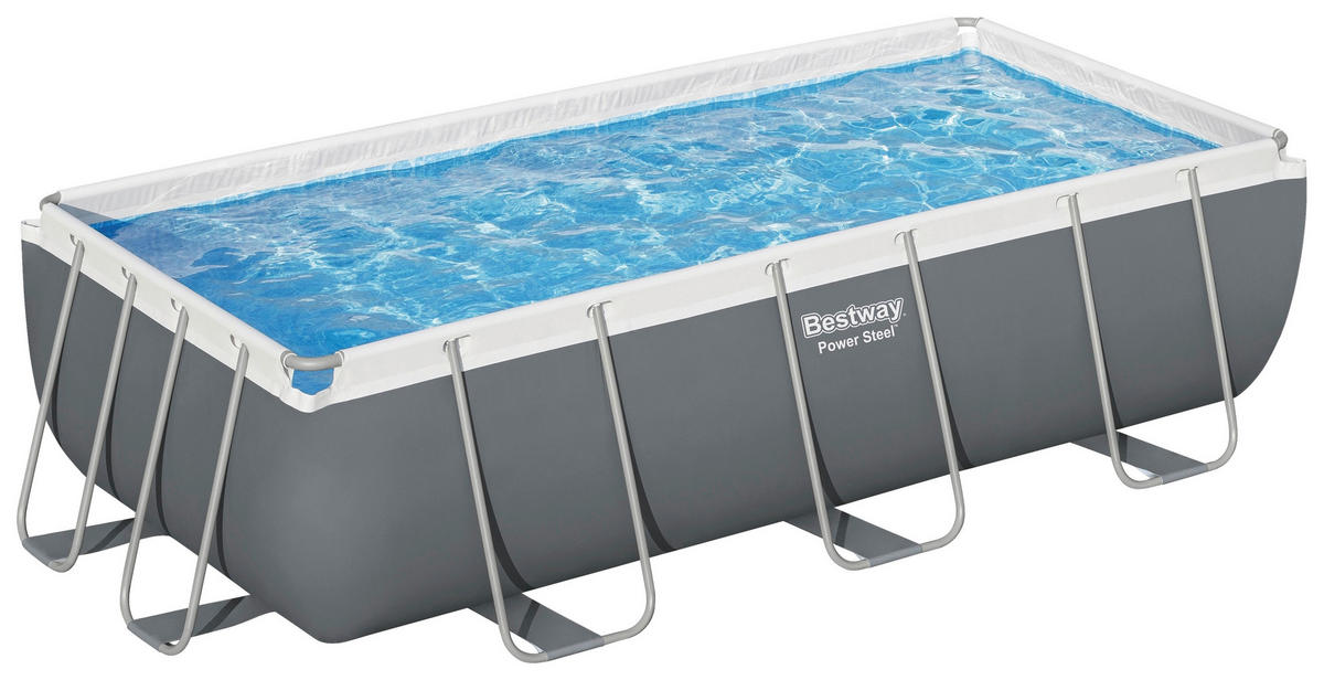 BAZÉN 404/201/100 cm - šedá, Konvenční, kov/plast (404/201/100cm) - Bestway
