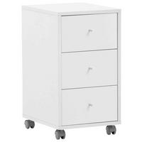 ROLLCONTAINER 32,6/59,7/39,1 cm  - Silberfarben/Weiß, MODERN, Holzwerkstoff/Kunststoff (32,6/59,7/39,1cm) - MID.YOU