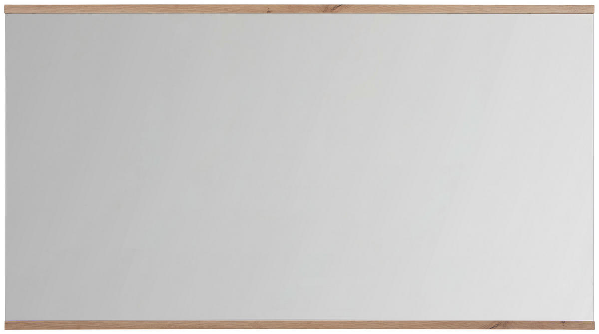 WANDSPIEGEL 135/74/2 cm    in rechteckig  - Weiß/Eiche Artisan, Design, Glas/Holzwerkstoff (135/74/2cm) - Xora