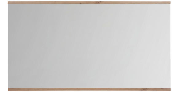 WANDSPIEGEL 135/74/2 cm    in rechteckig  - Weiß/Eiche Artisan, Design, Glas/Holzwerkstoff (135/74/2cm) - Xora