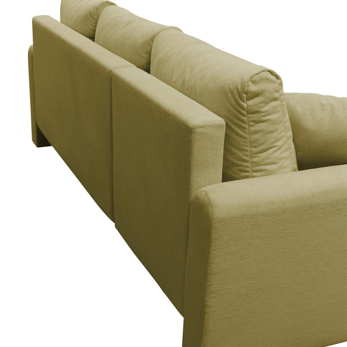 ECKSOFA STERN Grün Bouclé Zierkissen, Rückenkissen, Bettkasten  - Schwarz/Grün, Design, Kunststoff/Textil (152/207cm) - MID.YOU