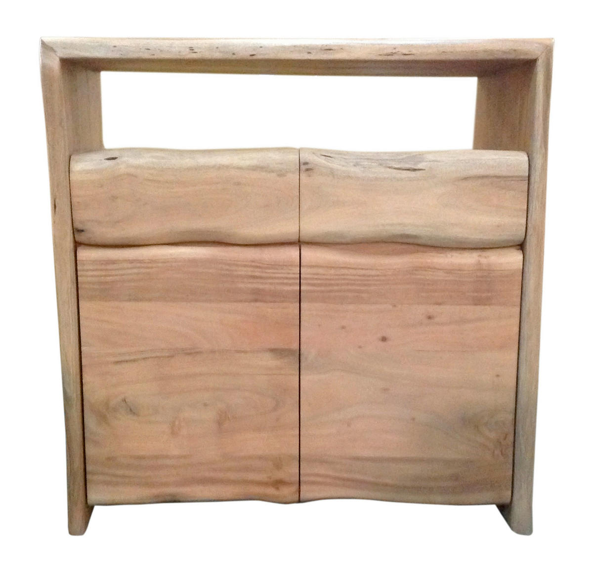 KOMMODE , 90/90/40 cm, 2 Schublade(n)  - Naturfarben, Design, Holz (90/90/40cm) - MID.YOU