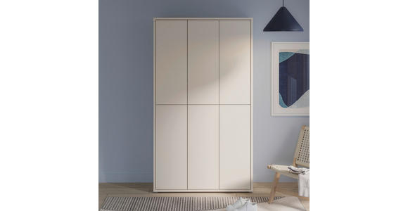 SCHUHSCHRANK  in 109,2/191,9/34,9 cm  - Sandfarben/Grau, Basics, Holzwerkstoff/Kunststoff (109,2/191,9/34,9cm) - Xora