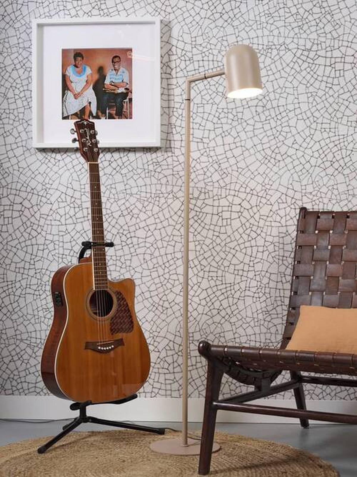 LAMPADAIRE - Sandfarben/Schwarz, Design, Metall (17/141/17cm) - It's about Romi