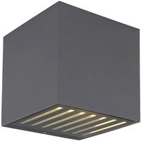 AUßENWANDLEUCHTE 10/10/10 cm   - Klar/Anthrazit, Basics, Glas/Metall (10/10/10cm) - Globo