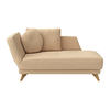 RÉCAMIERE in Flachgewebe Beige  - Eichefarben/Beige, Modern, Holz/Textil (205/74/94cm) - Bali
