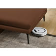 ECKSOFA in Echtleder Hellbraun  310/180 cm  - Hellbraun/Schwarz, Design, Leder/Metall (310/180cm) - Dieter Knoll