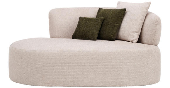 RÉCAMIERE Dunkelgrün, Beige Chenille  - Dunkelgrün/Beige, MODERN, Kunststoff/Textil (166/86/105cm) - Hom`in