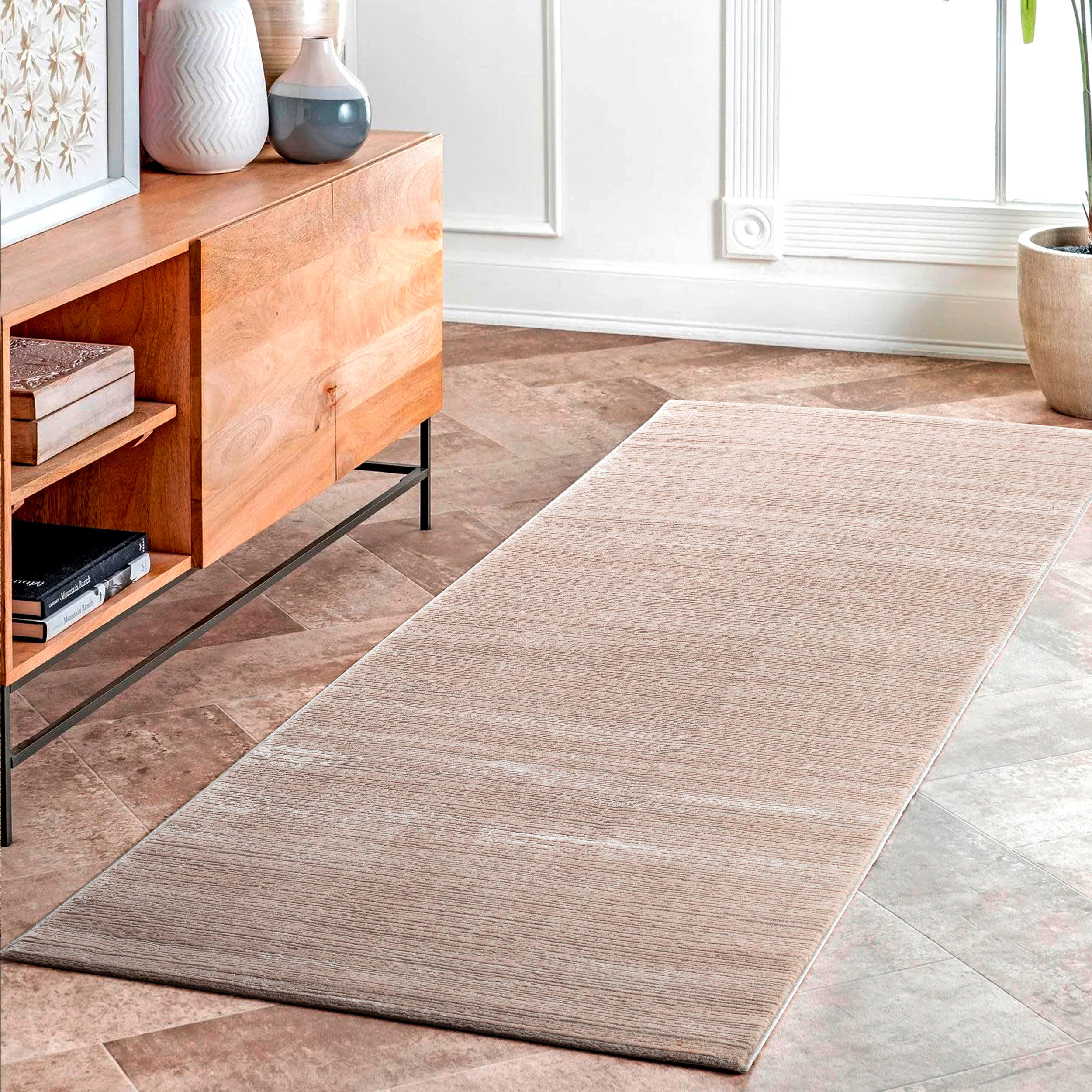 WEBTEPPICH 120/170 cm LIMA Hellgrau  - Hellgrau, Basics, Textil (120/170cm)