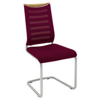 SCHWINGSTUHL Flachgewebe, Netz  - Edelstahlfarben/Eichefarben, Design, Holz/Textil (47/99/59cm) - Venjakob