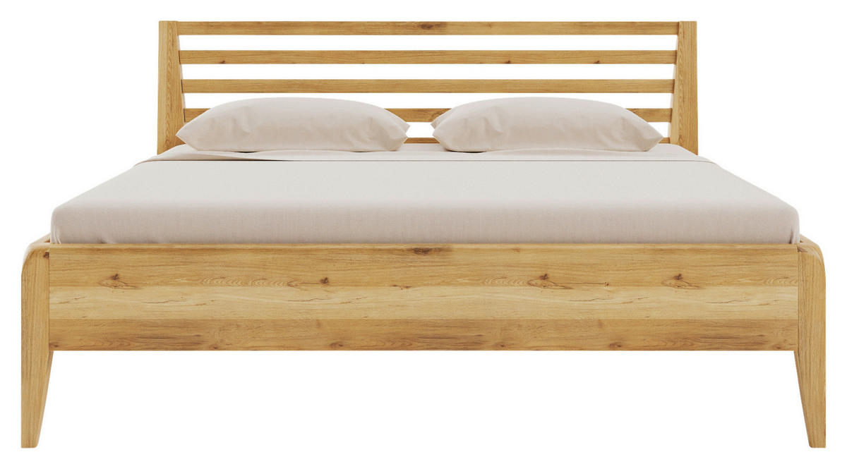 BETT 160/200 cm  in Naturfarben, Wildeiche  - Wildeiche/Naturfarben, MODERN, Holz (160/200cm) - MID.YOU