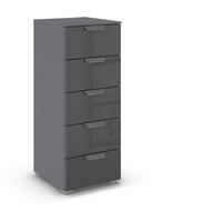 KOMMODE  in 40/100/35 cm  - Chromfarben/Dunkelgrau, Design, Glas/Holzwerkstoff (40/100/35cm) - Carryhome