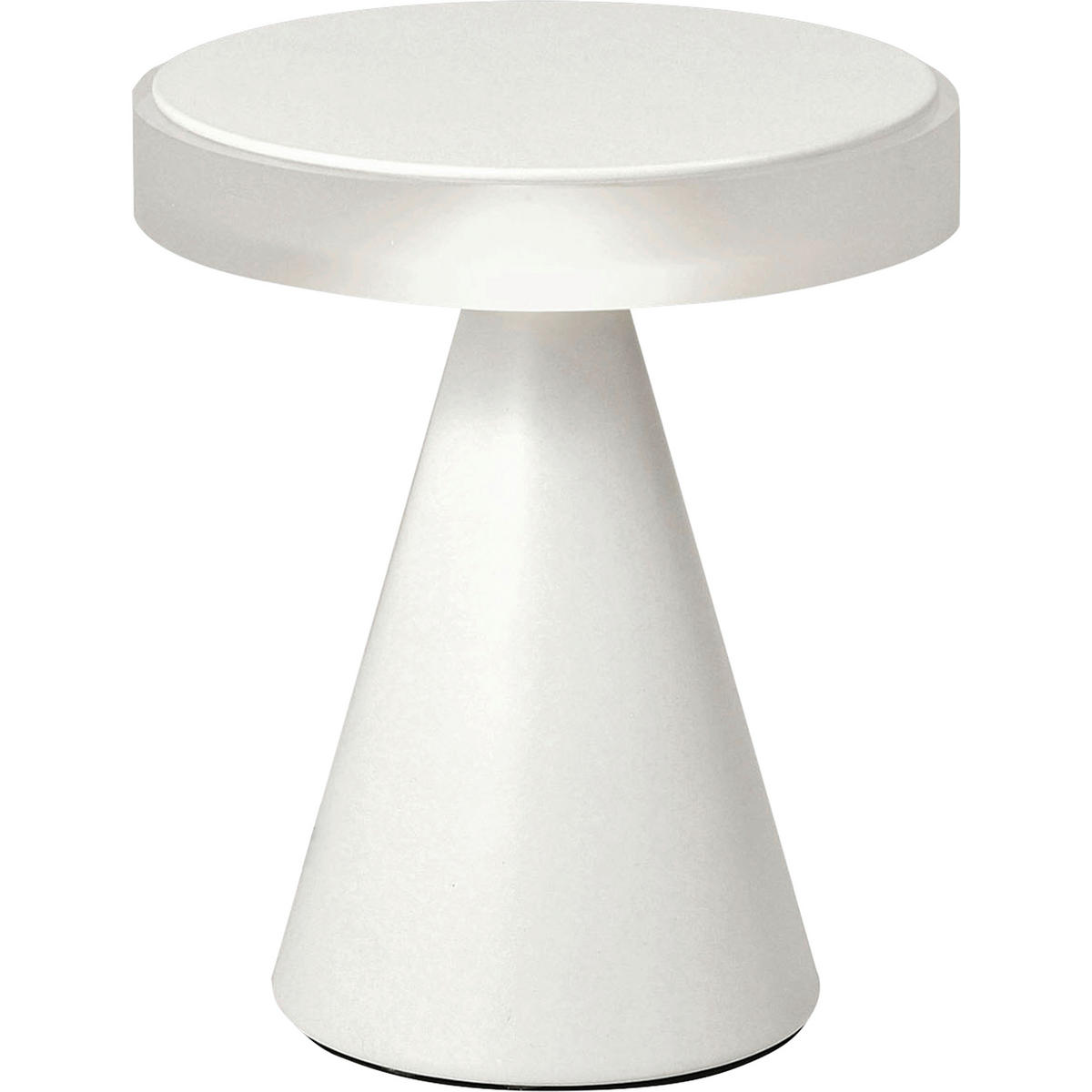 LED-TISCHLEUCHTE Neutra 17/20 cm   - Weiß, Design, Kunststoff/Metall (17/20cm) - Fabas Luce