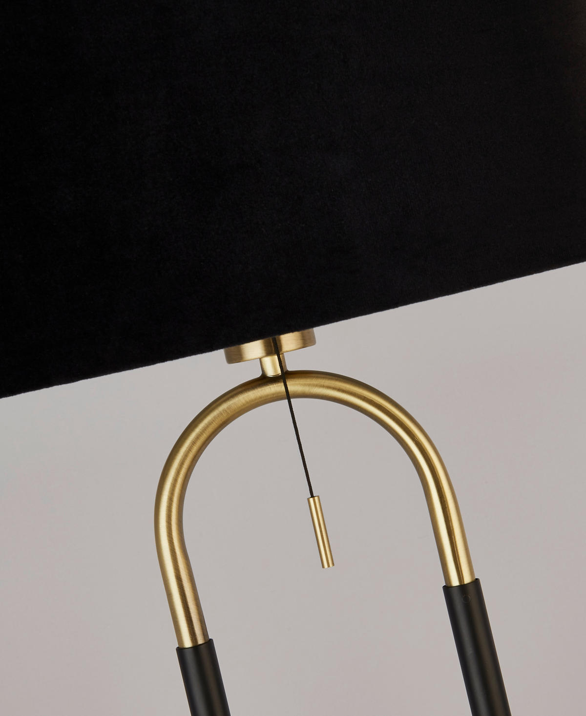 BORDSLAMPA Jazz 37/37/63 cm   - mässingsfärgad/svart, Lifestyle, metall/textil (37/37/63cm)