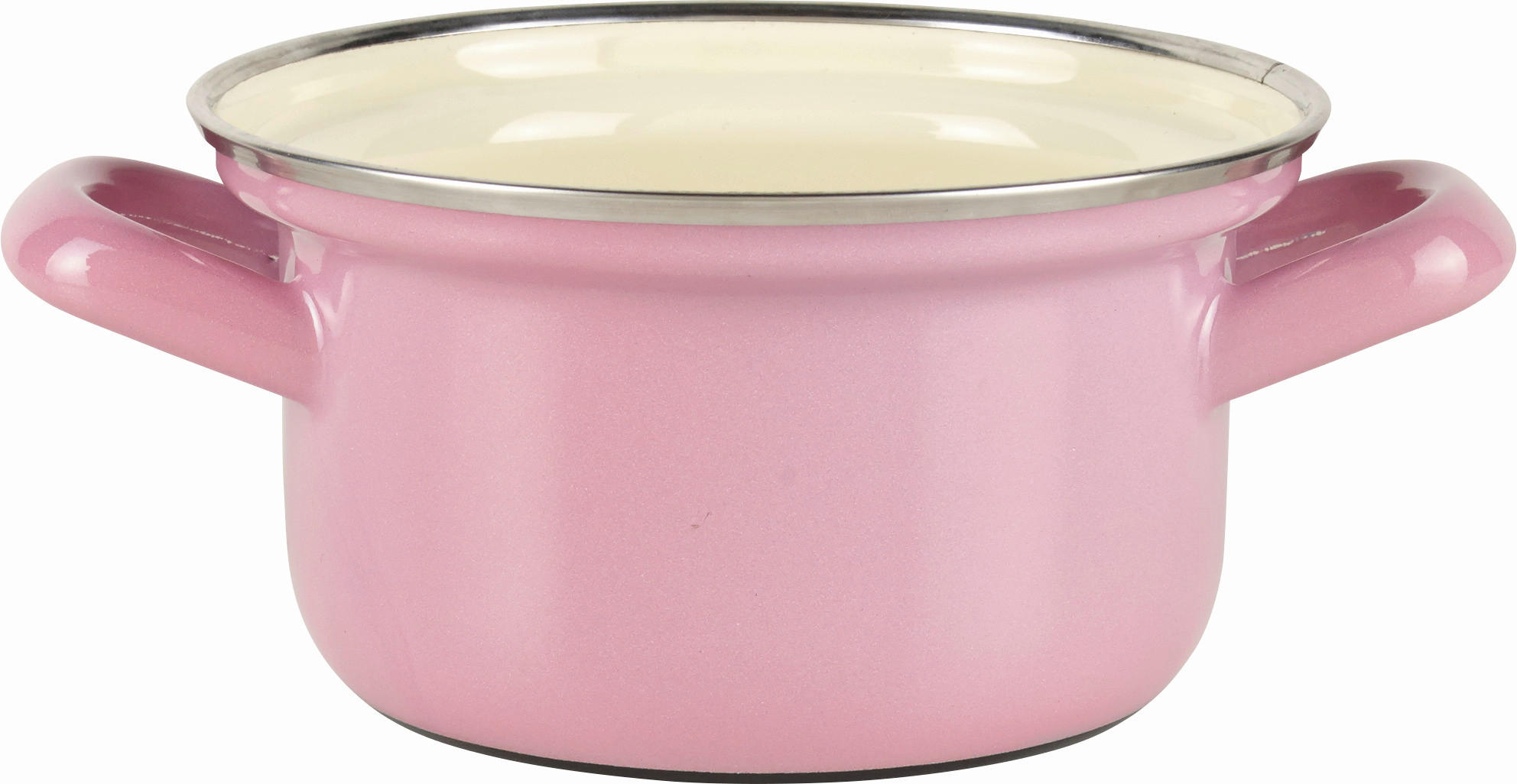 KASSEROLLE Classic bunt 0.5 l  - Rosa, Basics, Metall (12cm) - Riess