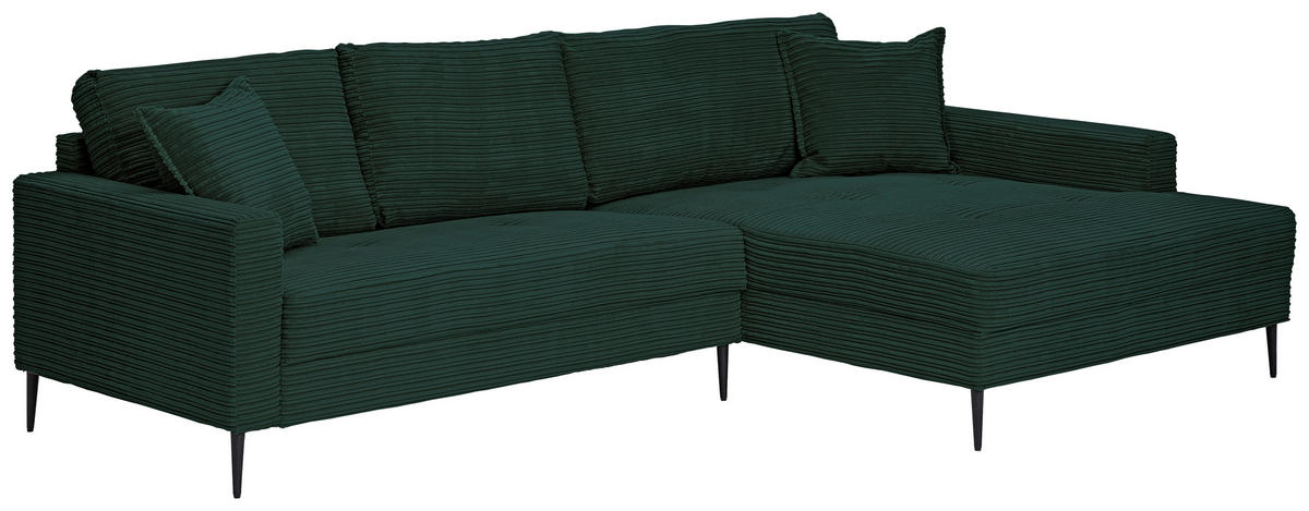 Freisteller von Carryhome ECKSOFA Dunkelgrün Cord.