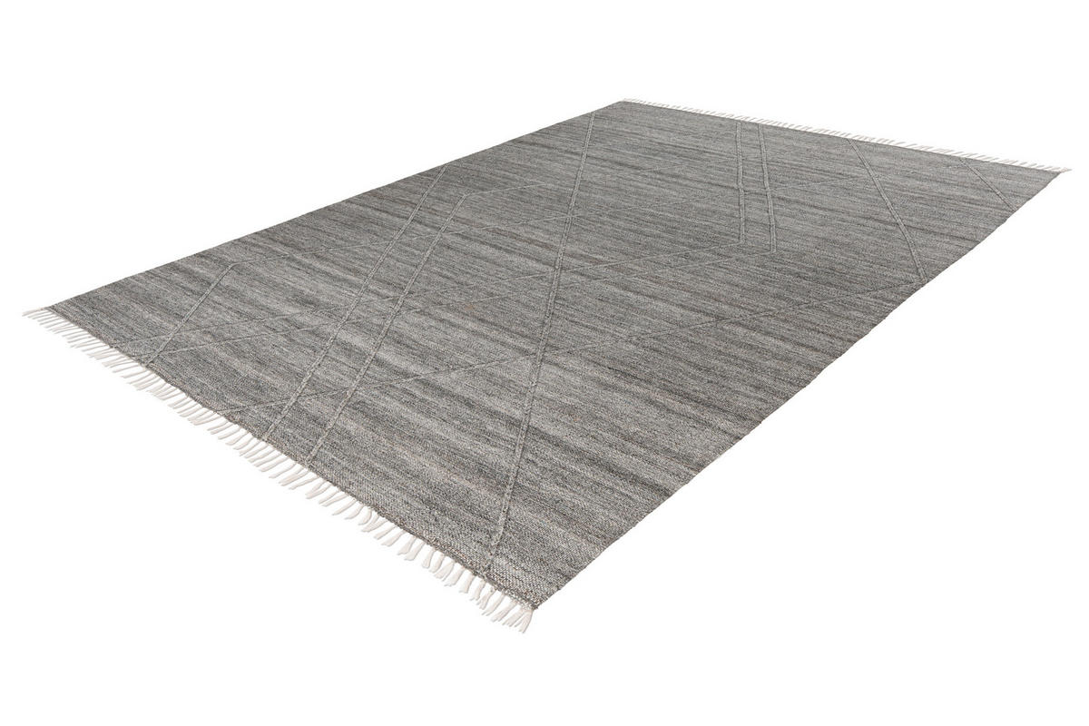 FLACHWEBETEPPICH 200/290 cm My Dakar  - Grau, Basics, Textil (200/290cm)
