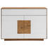 SIDEBOARD 120/87/40 cm - Eichefarben/Weiß, MODERN, Glas/Holz (120/87/40cm) - Linea Natura SIDEBOARD 120/87/40 cm - Eichefarben/Weiß, MODERN, Glas/Holz (120/87/40cm) - Linea Natura