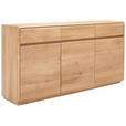 SIDEBOARD Wildeiche massiv Wildeiche Einlegeböden  - Wildeiche, Basics, Holz (179/91/41cm) - Linea Natura