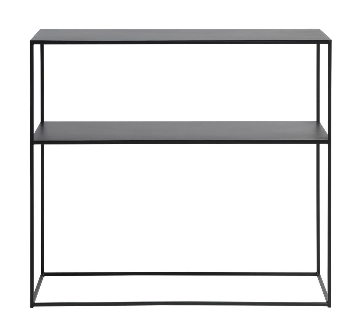 KONSOLENTISCH PEBBLE CONSOLE TABLE W90 CM Schwarz  - Schwarz, MODERN, Metall (90/35/80cm) - Livetastic