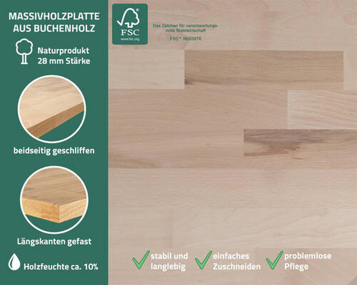 WERKBANKSET 240/205/60 cm  - Anthrazit/Grau, Basics, Holz/Metall (240/205/60cm)