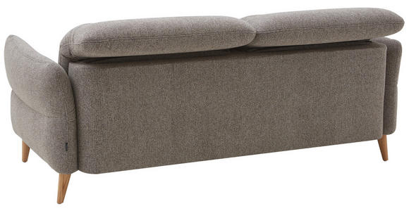 2-SITZER-SOFA Webstoff Greige  - Eiche Bianco/Greige, Design, Holz/Textil (192-220/85-106/112cm) - Dieter Knoll