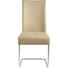 SCHWINGSTUHL Lederlook Chromfarben, Hellbraun - Chromfarben/Hellbraun, Design, Textil/Metall (45,5/96/63,5cm) - CARRYHOME