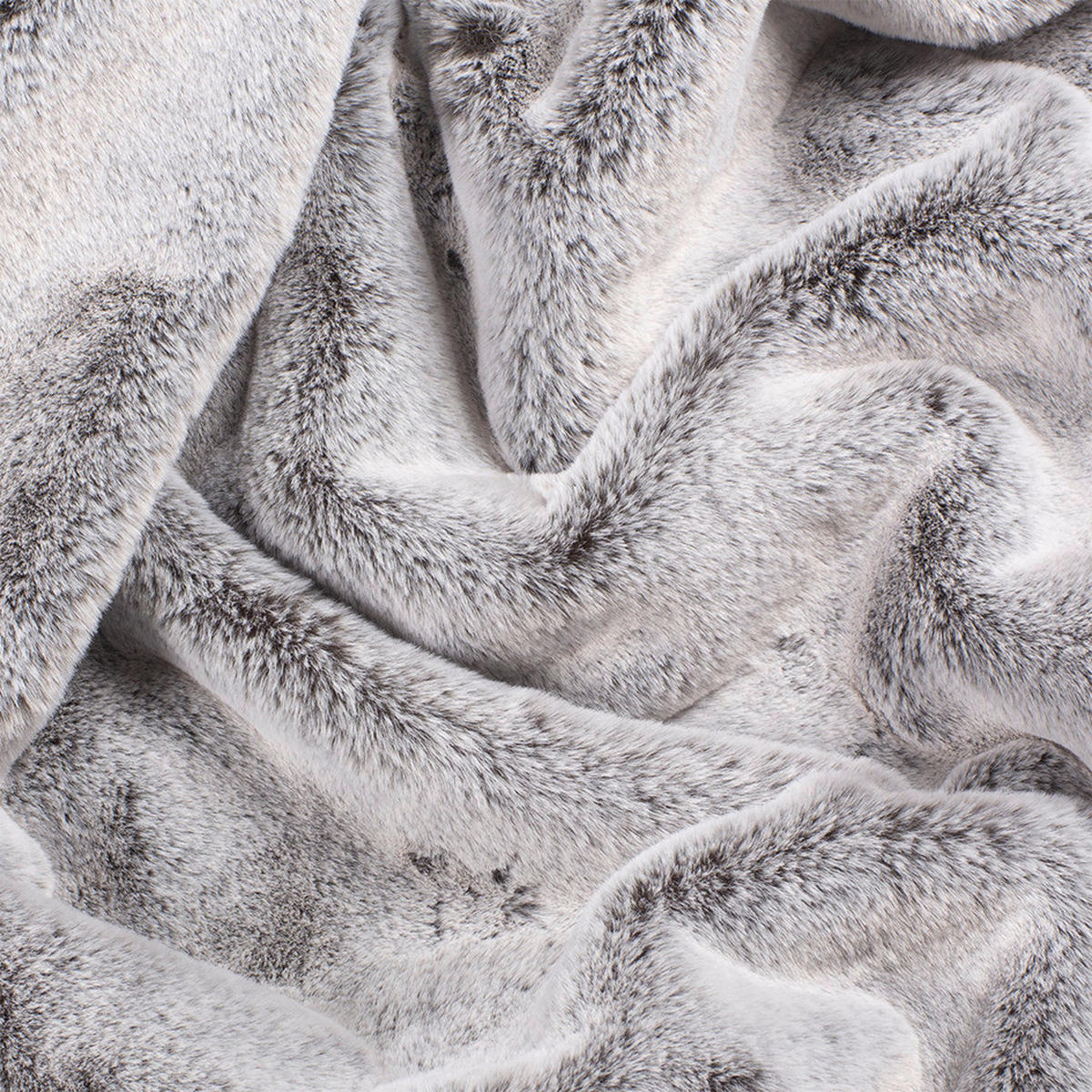 FELLDECKE FUR 130/170 cm  - Schlammfarben/Grau, Design, Textil (130/170cm) - Joop!