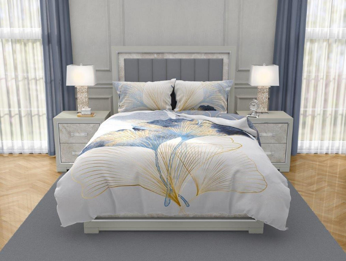 POSTELJINA SA DVA LICA 200/200 cm saten siva  - siva, Osnovno, tekstil (200/200cm) - Esposa