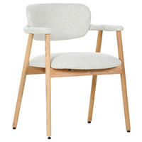 STOLIČKA S PODRÚČKAMI, prírodná farba, béžová - prírodná farba/béžová, Modern, drevo/textil (59/78/57cm) - Livetastic