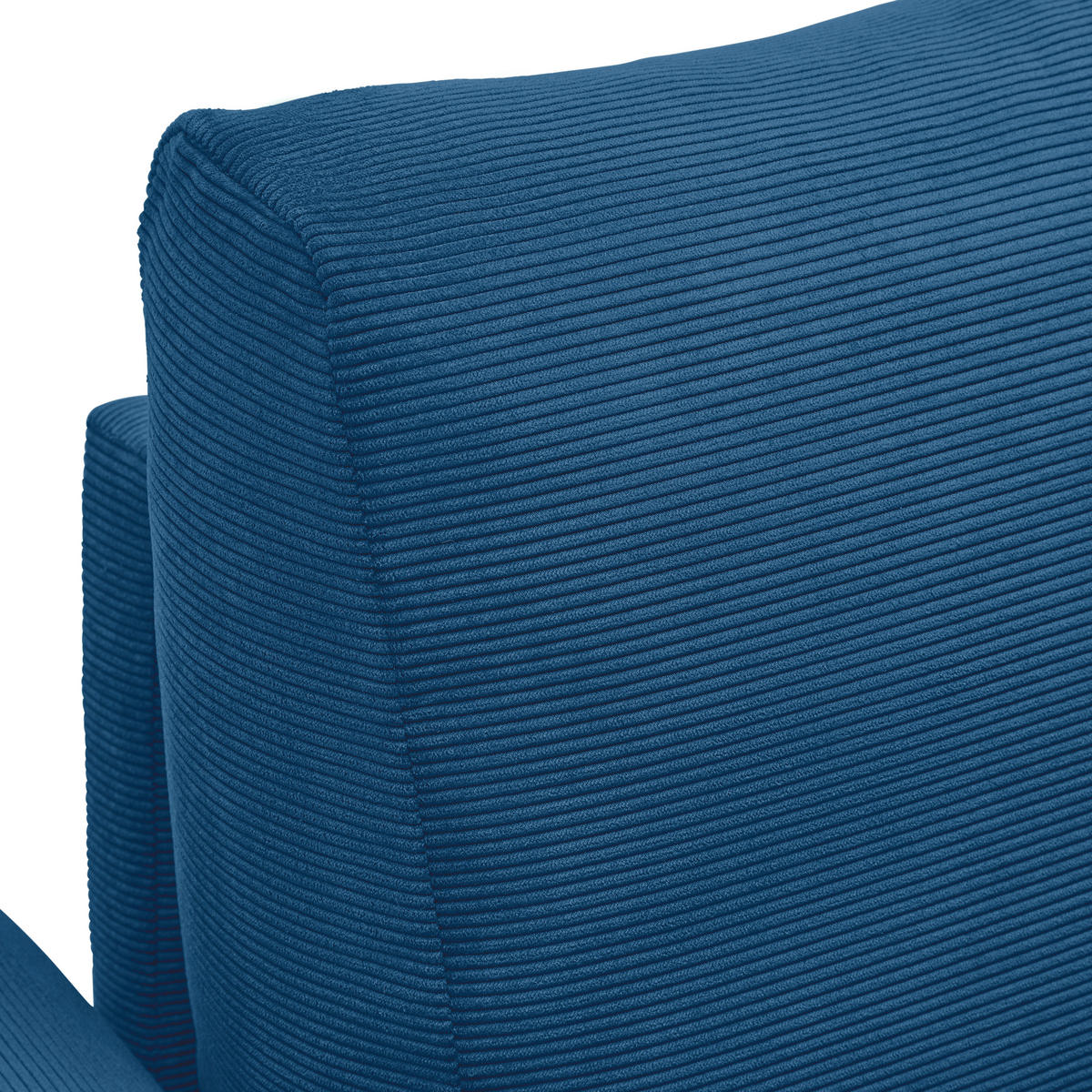 2-SITS SOFFA i textil kunglig blå  - kunglig blå/svart, Modern, trä/textil (150/85/92cm) - MID.YOU