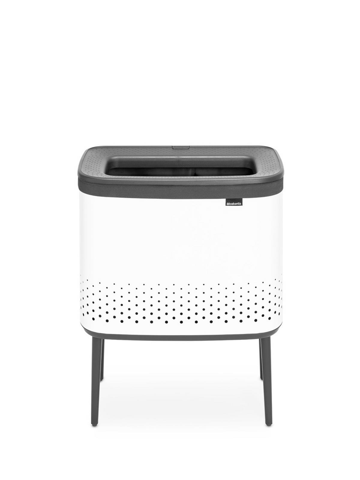KOŠ ZA PERILO - bela, Basics, kovina/umetna masa (54/67/32cm) - Brabantia