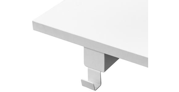 SCHREIBTISCH 120/80/75 cm  in Weiß  - Weiß, MODERN, Holzwerkstoff/Metall (120/80/75cm) - Carryhome