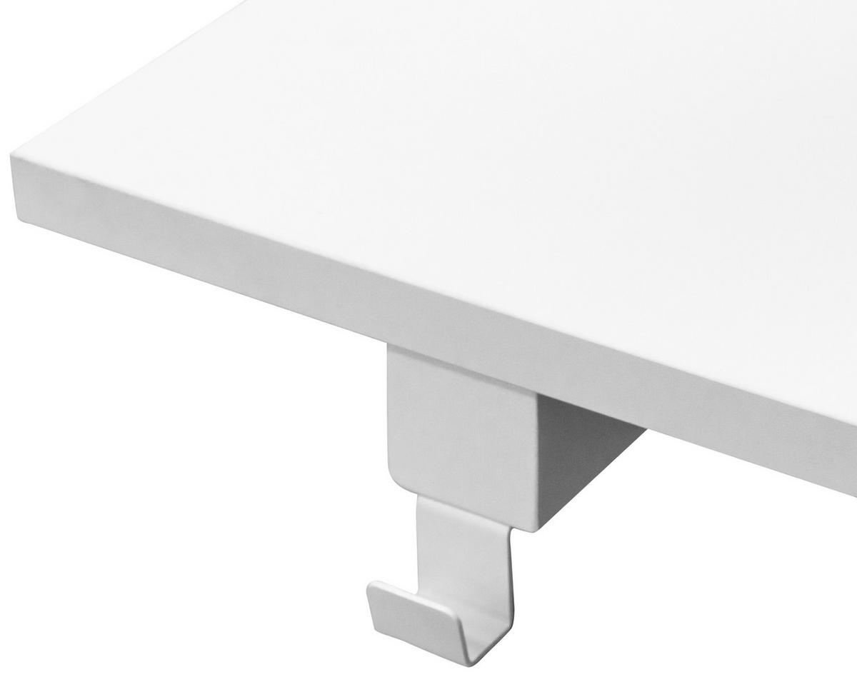 SCHREIBTISCH 120/80/75 cm  in Weiß  - Weiß, MODERN, Holzwerkstoff/Metall (120/80/75cm) - Carryhome