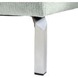 ECKSOFA Grau Flachgewebe  - Chromfarben/Grau, KONVENTIONELL, Textil/Metall (224/282cm) - Hom`in