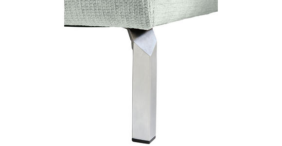ECKSOFA Grau Flachgewebe - Chromfarben/Grau, KONVENTIONELL, Textil/Metall (224/282cm) - Hom`in