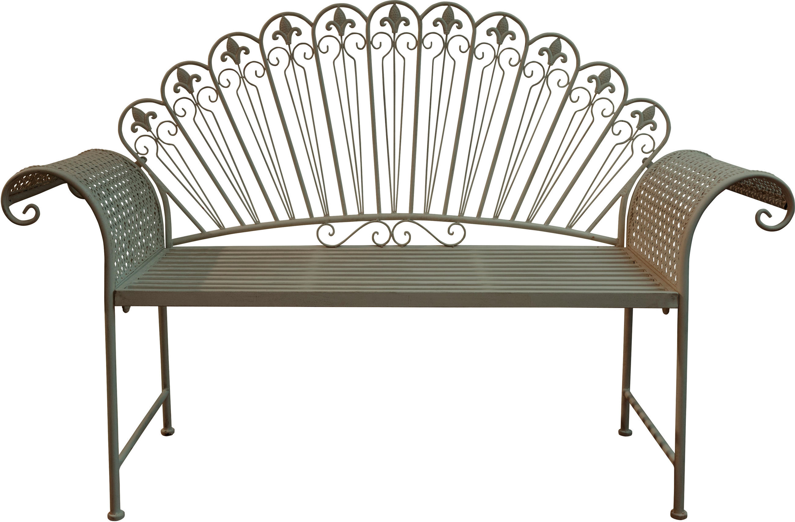 BANCĂ DE GRĂDINĂ in verde  - verde, Lifestyle, metal (145/99/52cm)